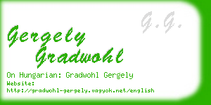 gergely gradwohl business card